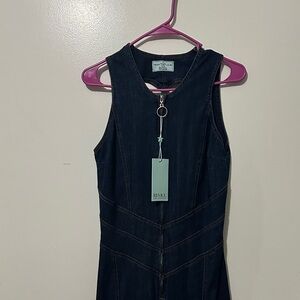 REVICE Dark Blue Denim Mini Dress